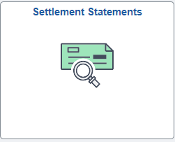 Settlement Statements menu